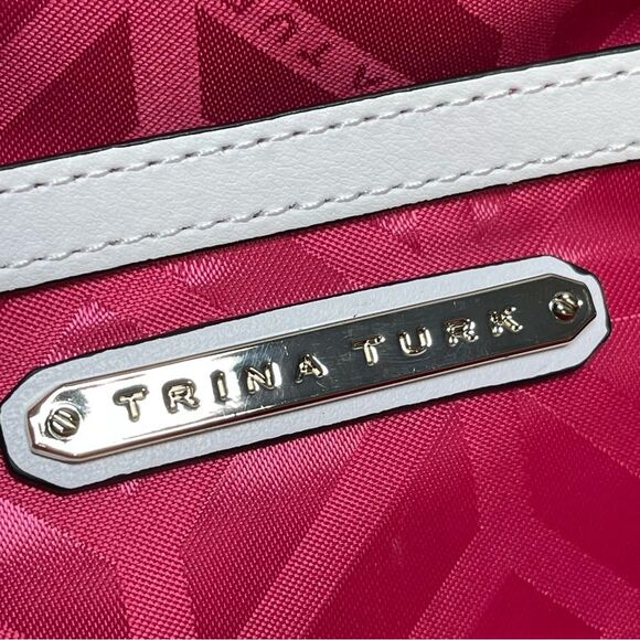 Trina Turk Azulejo Sunset Leather Clutch - Picture 9 of 13